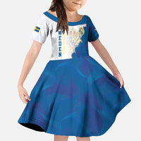 Personalized Kingdom of Sweden Coat of arms Family Matching Mermaid Dress and Hawaiian Shirt