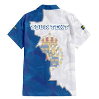 Personalized Kingdom of Sweden Coat of arms Family Matching Mermaid Dress and Hawaiian Shirt