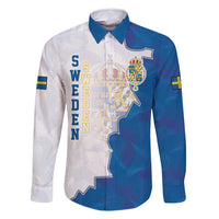 Personalized Kingdom of Sweden Coat of arms Family Matching Summer Maxi Dress and Hawaiian Shirt