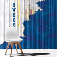 Personalized Kingdom of Sweden Coat of arms Window Curtain