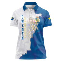 Personalized Kingdom of Sweden Coat of arms Women Polo Shirt
