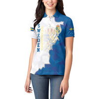 Personalized Kingdom of Sweden Coat of arms Women Polo Shirt