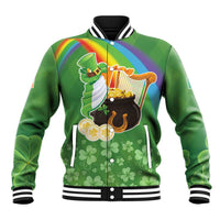Celtic Harp Shamrock Republic of Ireland Baseball Jacket