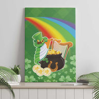 Celtic Harp Shamrock Republic of Ireland Canvas Wall Art
