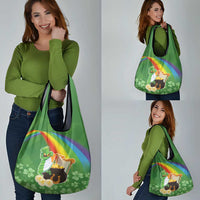 Celtic Harp Shamrock Republic of Ireland Grocery Bag