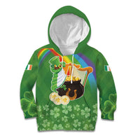Celtic Harp Shamrock Republic of Ireland Kid Hoodie