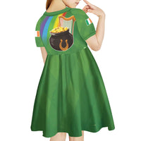 Celtic Harp Shamrock Republic of Ireland Kid Short Sleeve Dress