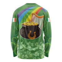 Celtic Harp Shamrock Republic of Ireland Long Sleeve Shirt
