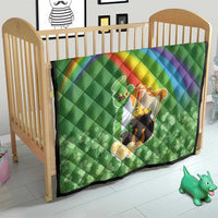 Celtic Harp Shamrock Republic of Ireland Quilt