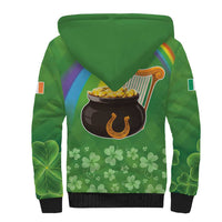 Celtic Harp Shamrock Republic of Ireland Sherpa Hoodie