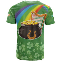 Celtic Harp Shamrock Republic of Ireland T Shirt