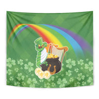 Celtic Harp Shamrock Republic of Ireland Tapestry