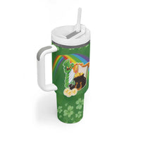 Celtic Harp Shamrock Republic of Ireland Tumbler With Handle