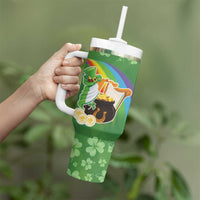 Celtic Harp Shamrock Republic of Ireland Tumbler With Handle