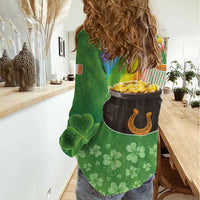 Celtic Harp Shamrock Republic of Ireland Women Casual Shirt