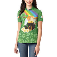 Celtic Harp Shamrock Republic of Ireland Women Polo Shirt