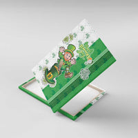 Ireland 17th March Saint Patrick's Day Canvas Wall Art Irish Leprechaun with Shamrock