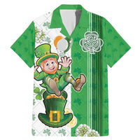 Ireland 17th March Saint Patrick's Day Family Matching Mermaid Dress and Hawaiian Shirt Irish Leprechaun with Shamrock