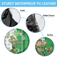 Ireland 17th March Saint Patrick's Day Spare Tire Cover Irish Leprechaun with Shamrock