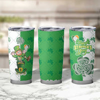 Ireland 17th March Saint Patrick's Day Tumbler Cup Irish Leprechaun with Shamrock