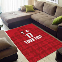 Custom Malta Football Jersey Go Champions Area Rug Red Style
