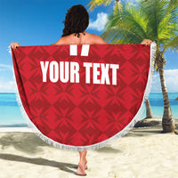 Custom Malta Football Jersey Go Champions Beach Blanket Red Style