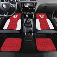 Custom Malta Football Jersey Go Champions Car Mats Red Style