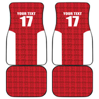 Custom Malta Football Jersey Go Champions Car Mats Red Style