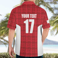 Custom Malta Football Jersey Go Champions Hawaiian Shirt Red Style