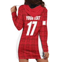 Custom Malta Football Jersey Go Champions Hoodie Dress Red Style