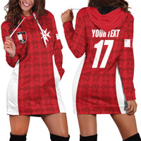 Custom Malta Football Jersey Go Champions Hoodie Dress Red Style