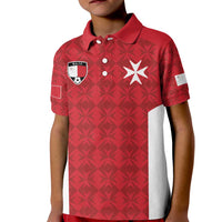 Custom Malta Football Jersey Go Champions Kid Polo Shirt Red Style