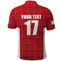 Custom Malta Football Jersey Go Champions Polo Shirt Red Style