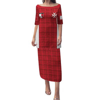 Custom Malta Football Jersey Go Champions Puletasi Red Style