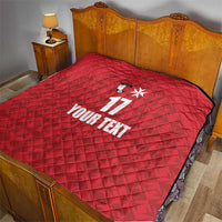 Custom Malta Football Jersey Go Champions Quilt Red Style