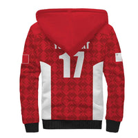 Custom Malta Football Jersey Go Champions Sherpa Hoodie Red Style