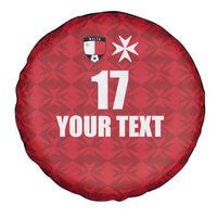Custom Malta Football Jersey Go Champions Spare Tire Cover Red Style