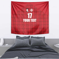 Custom Malta Football Jersey Go Champions Tapestry Red Style