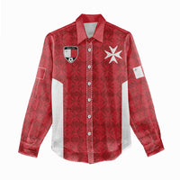 Custom Malta Football Jersey Go Champions Women Casual Shirt Red Style