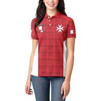 Custom Malta Football Jersey Go Champions Women Polo Shirt Red Style