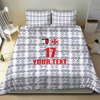 Custom Malta Football Jersey Go Champions Bedding Set White Style