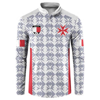 Custom Malta Football Jersey Go Champions Button Sweatshirt White Style