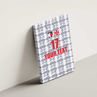 Custom Malta Football Jersey Go Champions Canvas Wall Art White Style