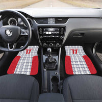Custom Malta Football Jersey Go Champions Car Mats White Style