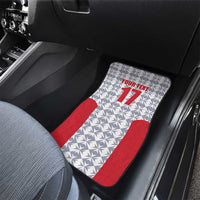 Custom Malta Football Jersey Go Champions Car Mats White Style