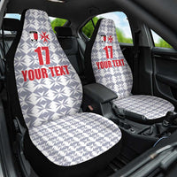 Custom Malta Football Jersey Go Champions Car Seat Cover White Style