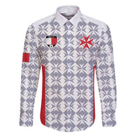 Custom Malta Football Jersey Go Champions Family Matching Long Sleeve Bodycon Dress and Hawaiian Shirt White Style