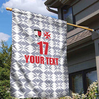 Custom Malta Football Jersey Go Champions Garden Flag White Style