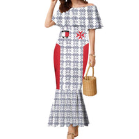 Custom Malta Football Jersey Go Champions Mermaid Dress White Style