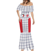 Custom Malta Football Jersey Go Champions Mermaid Dress White Style